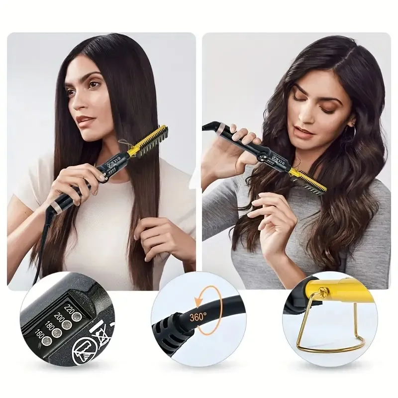 Portable Ceramic Hot Comb Revamp Cordless Straightener Brush Single Sided Anti Scald And Easy To Use From Chinabrands 14.35 DHgate.Com
