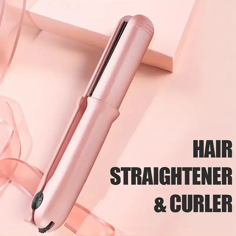 1PC Revolutionize Your Hair Styling with the Professional Wireless Portable Nano Titanium Ceramic Hair Straightener!