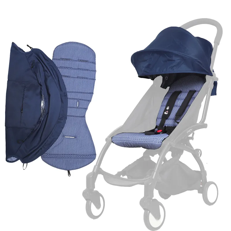 Stroller onderdelen accessoires wandelwagenkap kussen voor yoYo2 zonnescherm cover stoel matraspakket high-end luifel voor yoya yoyo6 originele stofaccessoires 230812