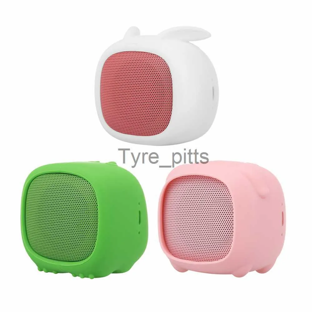 Haut-parleurs portables Mini haut-parleur Bluetooth Boîte de son portable Lapin mignon Haut-parleurs BT avec microphone TF Slot pour iPhone Samsung Smart Phone X0813