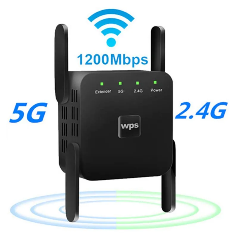 Routers Wireless WIFI Booster Repetidor Repeater 1200Mbps Remote WiFi Amplifier 80211NBGac Wi Fi Reapeter AP Mode Wifi_voghion.com
