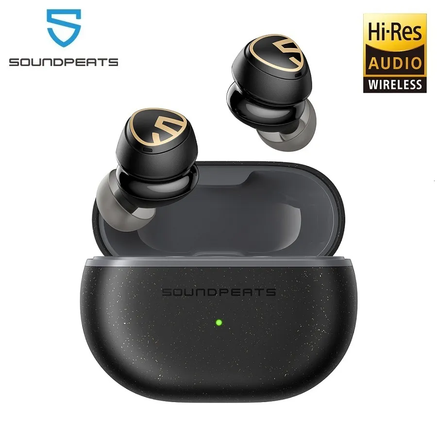 Écouteurs pour téléphones portables SOUNDPEATS Mini Pro HS Écouteurs sans fil Bluetooth 53 Écouteurs hybrides ANC avec son embauche Codec LDAC EQ personnalisé via l'application