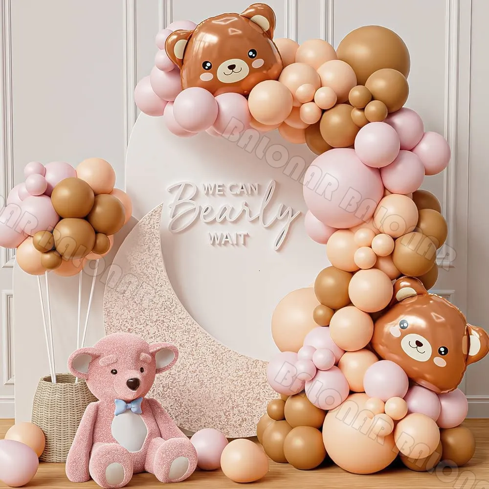 Teddy Bear Baby Boy Baby Shower Decoration Kit Bear Balloon