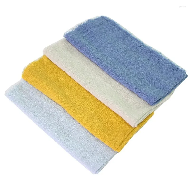 Table Napkin 10PCS Cloth Napkins 40x40cm Handmade Gauze Cotton Fabric Tea Towel Serving For Wedding Easter Ramadan Decoration