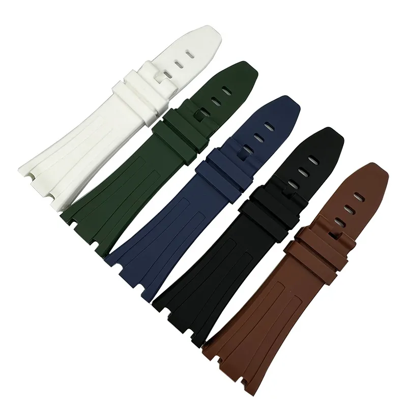 28mm - 20mm Rubber Band Strap Fit For AP Royal Oak Offshore 42mm Watch Model