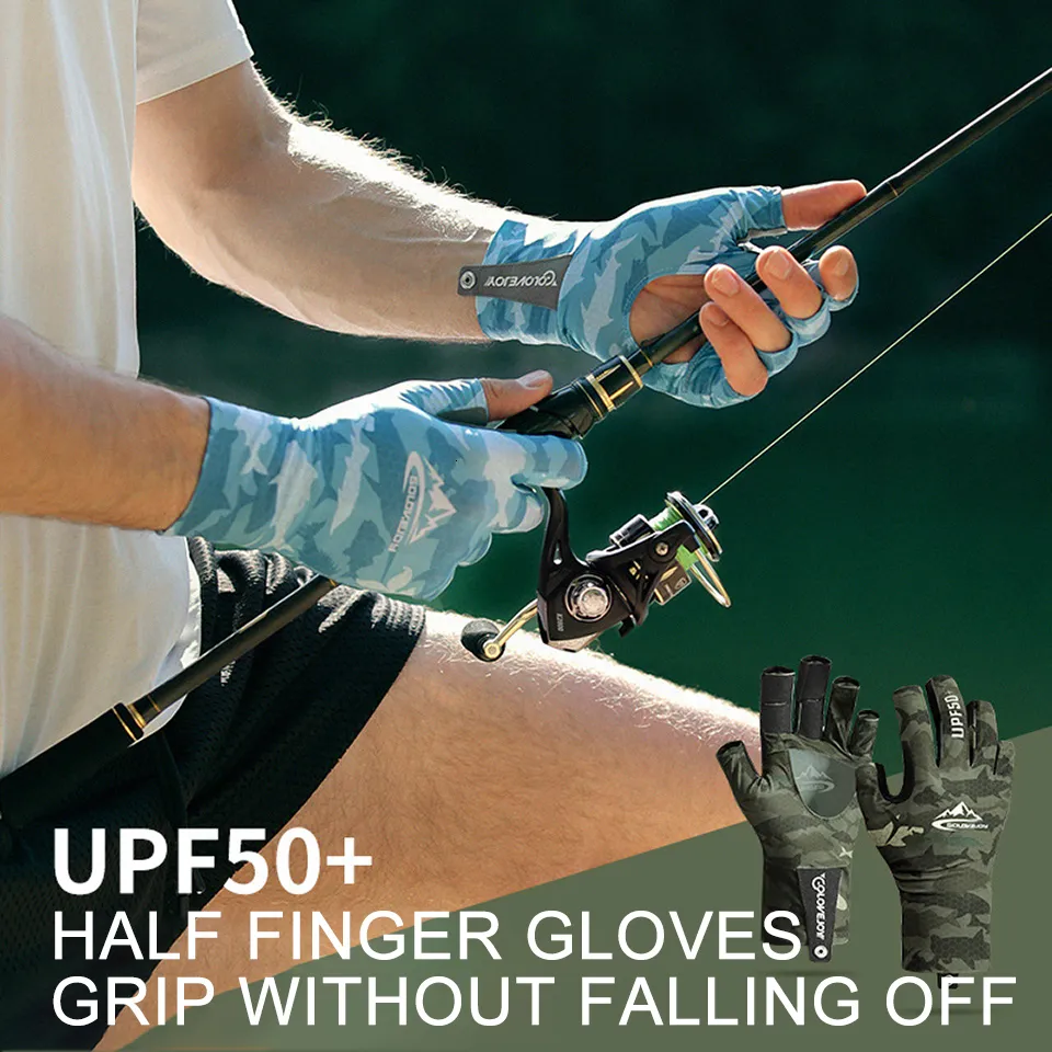 GOBYGO Half Finger Ice Silk Waterproof Fishing Gloves Anti Slip,  Breathable, And Quick Release For Men Ideal For Fishing, Cycling, Fishing  Style 230812 From Mang09, $9.06