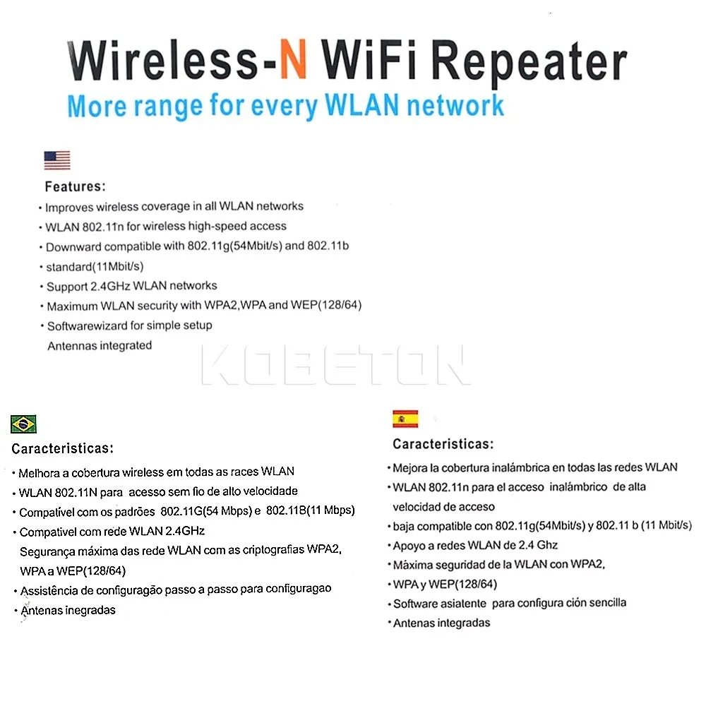 Routers Kebidumei Wps Router 300Mbps Wireless WiFi Repeater WIFI Signal Boosters Network Amplifier Extender Ap 230812_voghion.com