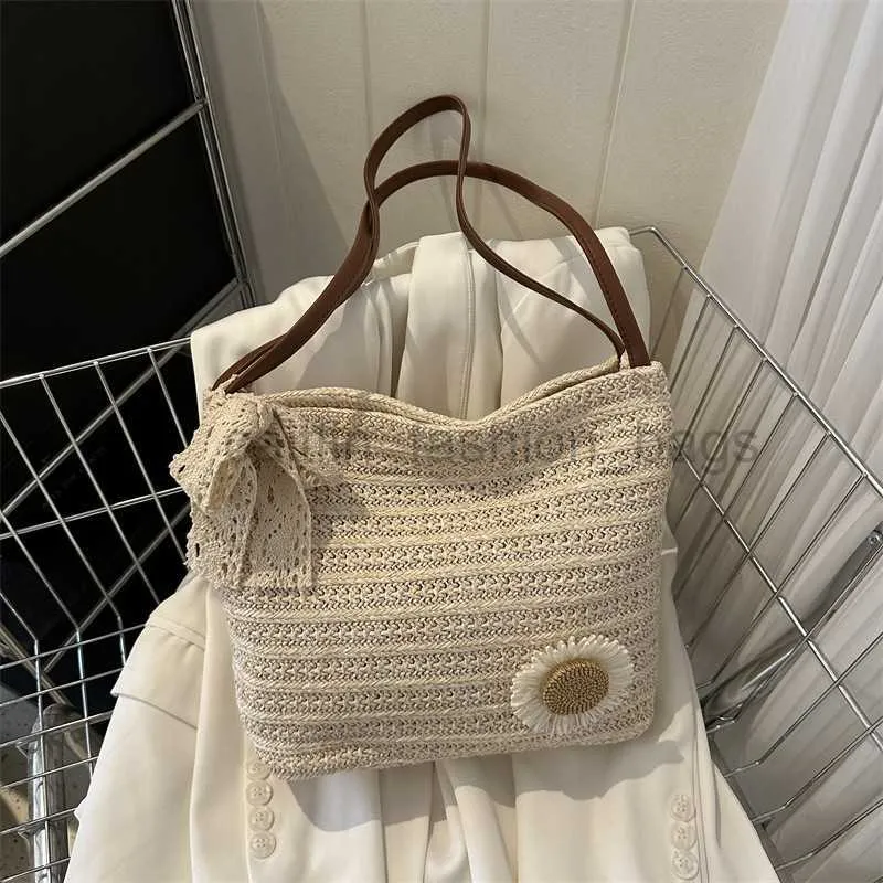 Sacs de plage 2023 Nouvelle série de séries populaires d'été Sac de grande capacité simple de grande capacité pour la plage de la plage de la plage sac à bandoulière Caitlin_fashion_fashion