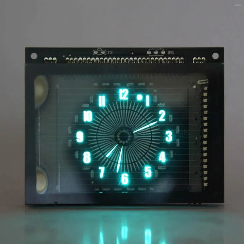 Relógios de mesa VFD48-USB Powerd-Analog exclusivo Round Round VFD Clock-Nixie Tube Era-Enclosure