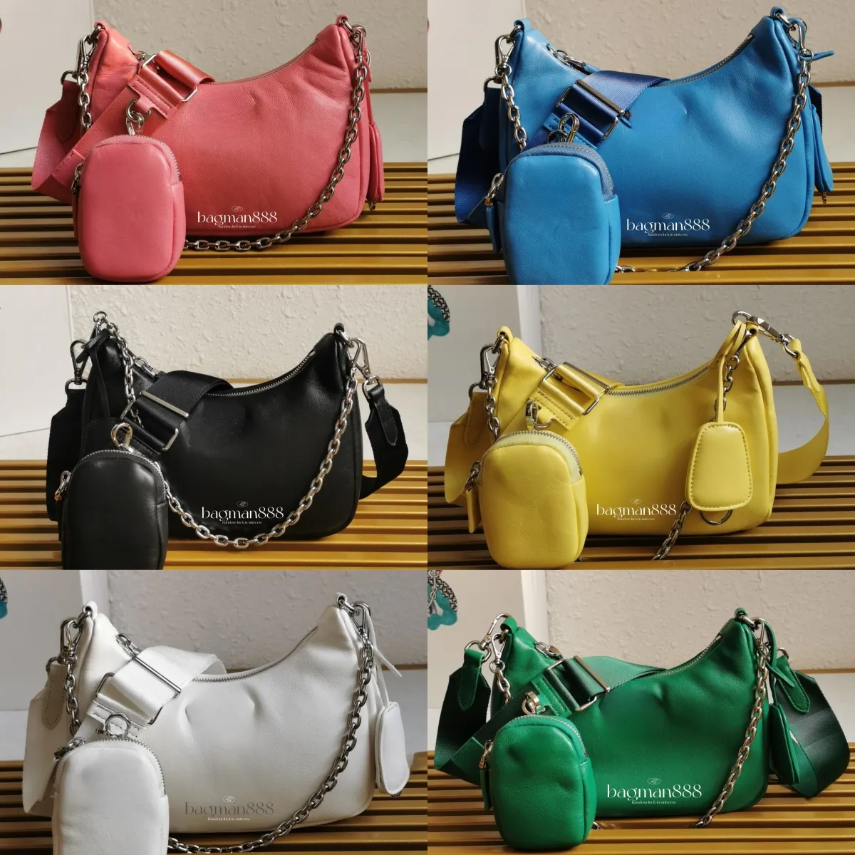 Sac de créateur Femmes Sacs à bandoulière Sacs à bandoulière Sac à main Femmes Hobo Sling Sling Sacs en peau de mouton en cuir Sac à main