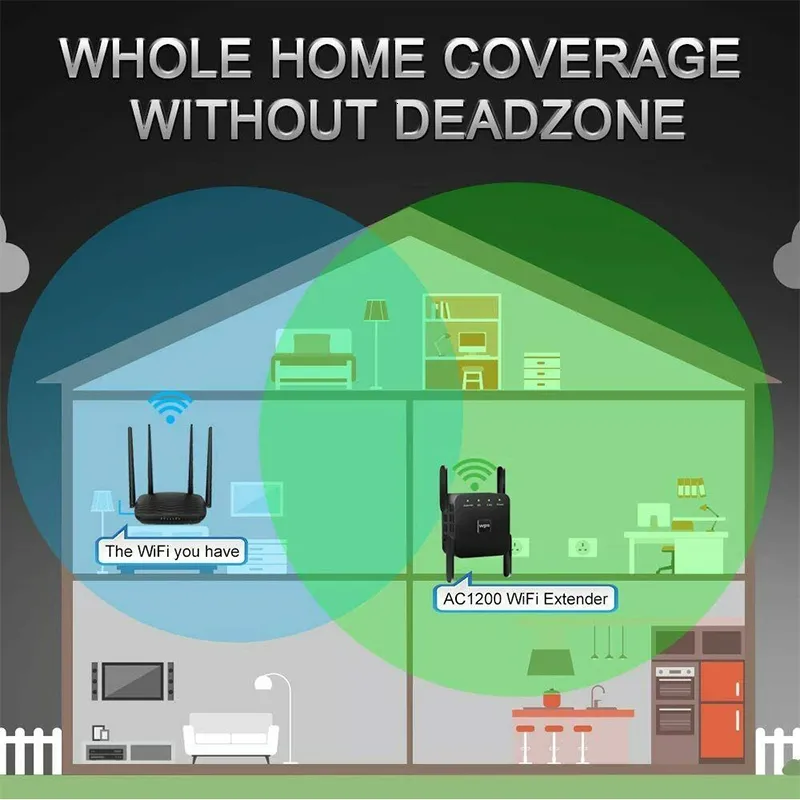 Wireless Wifi Booster And Repeater Amplifier 1200mbps Ap Mode_voghion.com