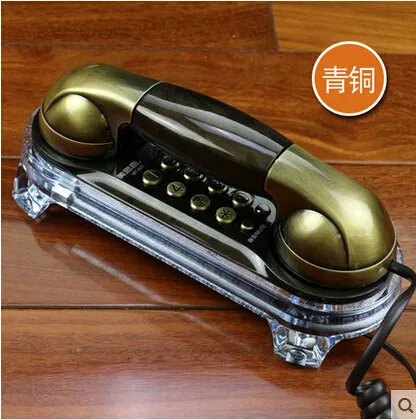 Telephones Wall Mounted Corded Landline Telephone Antique Retro Design ...