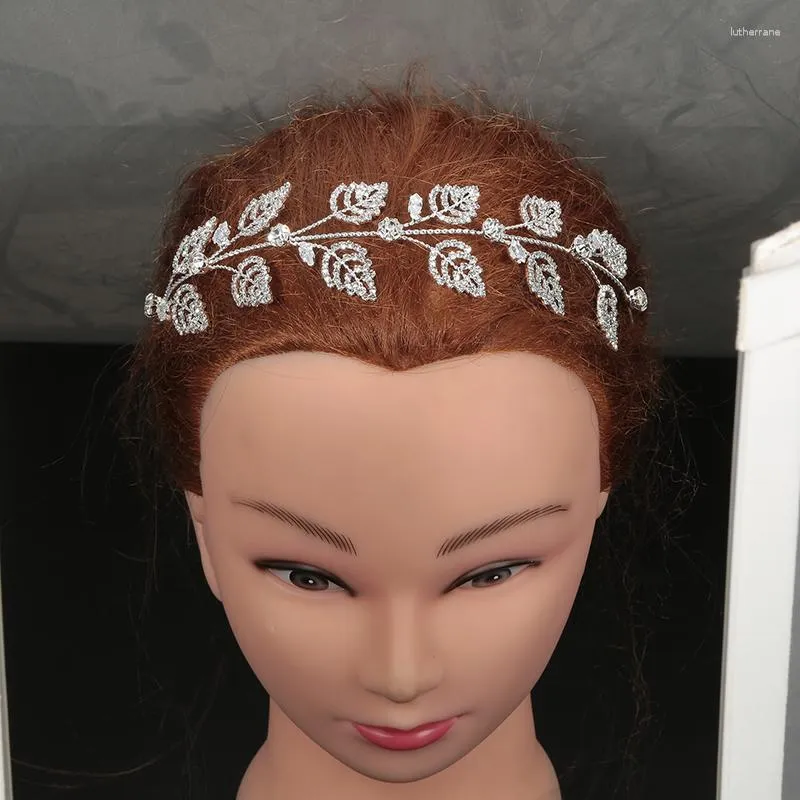 مقاطع الشعر Tiaras و Crowns Hadiyana Fashion تصميمات عصرية الإكسسوارات الفاخرة البسيطة للنساء الذكرى الزفاف BC5007