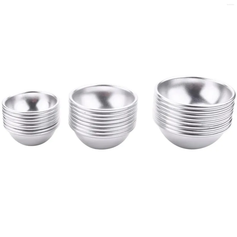 Ferramentas de Bakeware 24 peças 3 tamanhos Diy Metal Bath Bomb Molder 12 Conjunto para criar seu próprio Fizzles