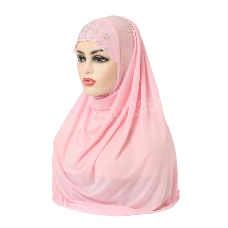 Girls Instant Headscarf Hijab 6-12 Years Al Amira With Glitter Borde Readymade Pull On Kids Scarf Ideal For Any Occassion Schoolnurserymadrassahmosque White