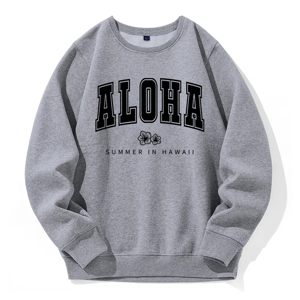 Men's Hoodies Sweatshirts Aloha Summer In Hawaii Printing Mens Hoody Fashion Sports Hooded Casual Loose All Match Sweatshirt Classic Original Hoodies 230812