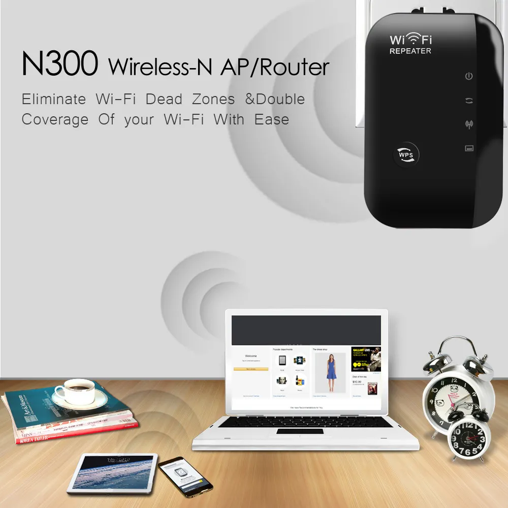 Routers Kebidumei Wps Router 300Mbps Wireless WiFi Repeater WIFI Signal Boosters Network Amplifier Extender Ap 230812_voghion.com