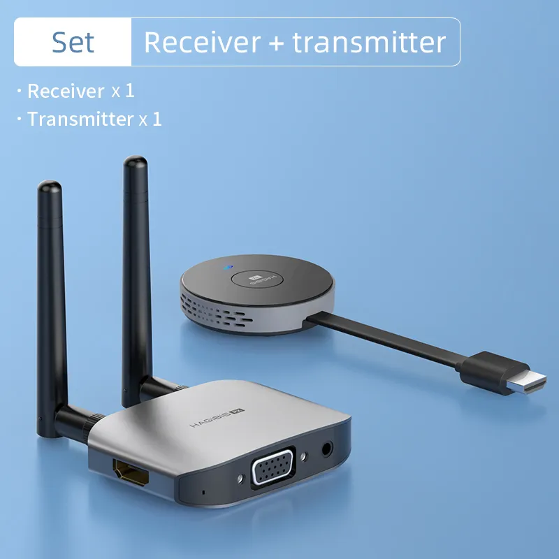 50M 5G Wireless Wifi HDMI Extender Video Transmitter Receiver Adapter  Screen Share Switch for PS4 DVD Camera PC To TV Projector