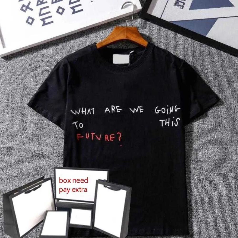 Мужские дизайнерские футболки Женские письма напечатано штопок