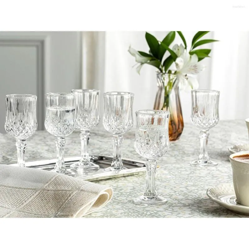 Tumblers 6 pc's koffie zijglas Water Cup Luxe Mini Wine Whisky Cocktail