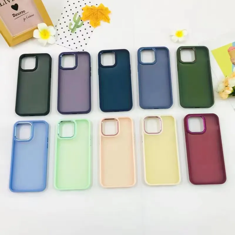 Factory Wholesale High Quality Matte Skin Case Shockproof TPU PC Cover for iphone 15 14 13 12 11 Pro Max Plus X XS MAX