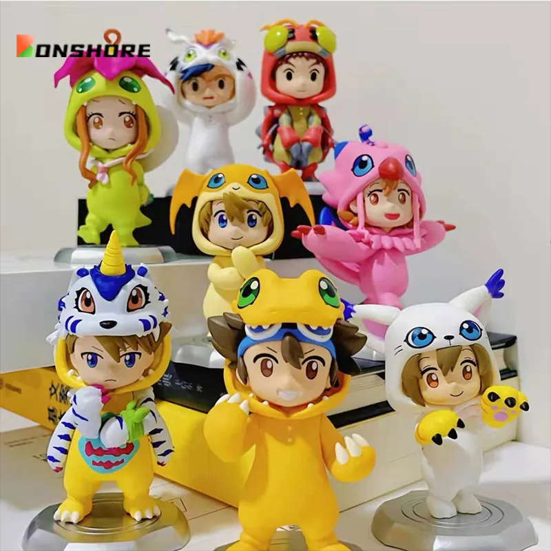 Blind box Digimon Adventure Q Version Doll Blind Box Mystery Lucky Box Pvc Statue Anime Figure Model Collection Decoration Doll Toy Gifts 230812
