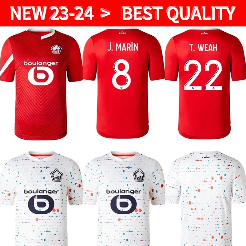 2023 2024 LOSC LILLE Soccer Jersey Cabella David Fonte Bamba Yazici Camisetas de fútbol 23 24 Jikone T.Weah L.Araujo M.Bayo ISMAILY MAILLOTS DE FITA KIT DE NIÑOS ADULTOS TERCER