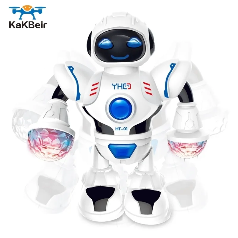 Electricrc Hayvanlar Kakbeir Mini RC Robot Aydınlatma Müzik Dansı Akıllı Model Simüle Yürüyüş Robotları Çocuklar İçin Erken Eğitim Oyuncakları 230812