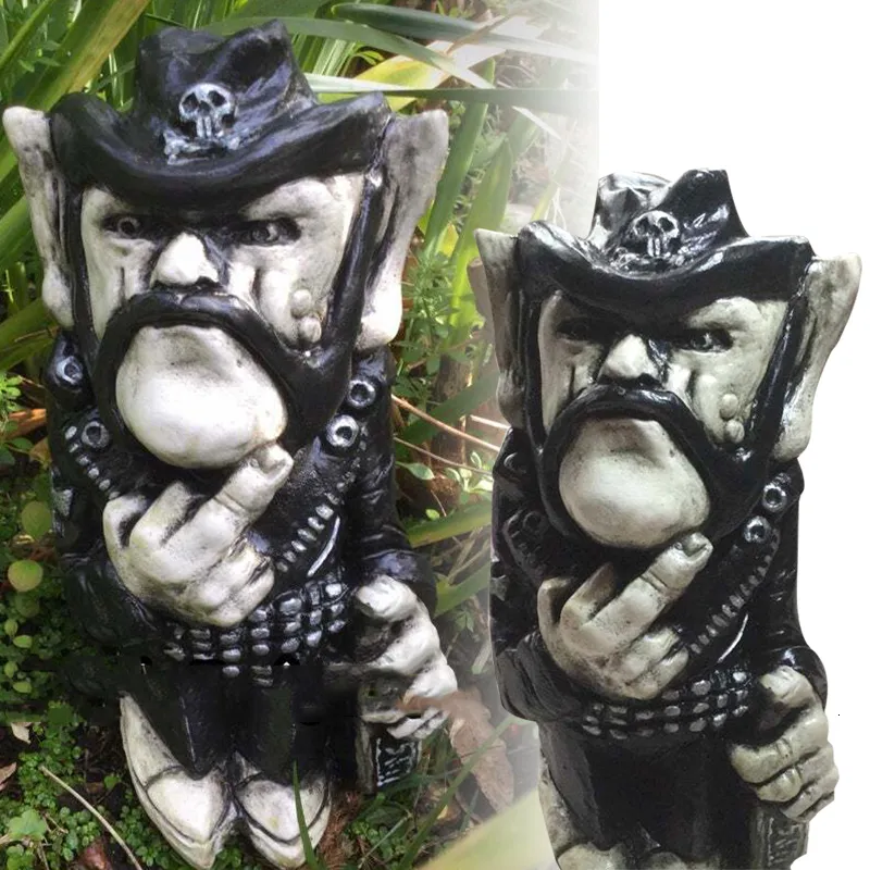 Objets décoratifs Figurines Lemmy Rock Icon Sculpture The Lemperchaun Resin Statue Yard Lawn Ornamnet Outdoor Garden Decor 230812