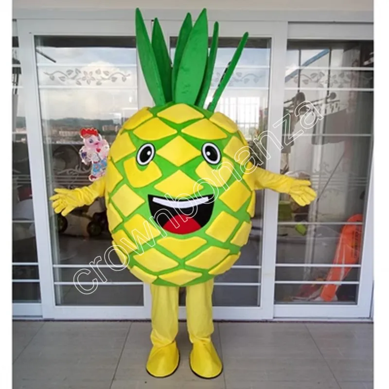 Hoge kwaliteit schattige fruit cartoo mascotte kostuum wandelen Halloween pak groot evenement kostuumpak feestjurk