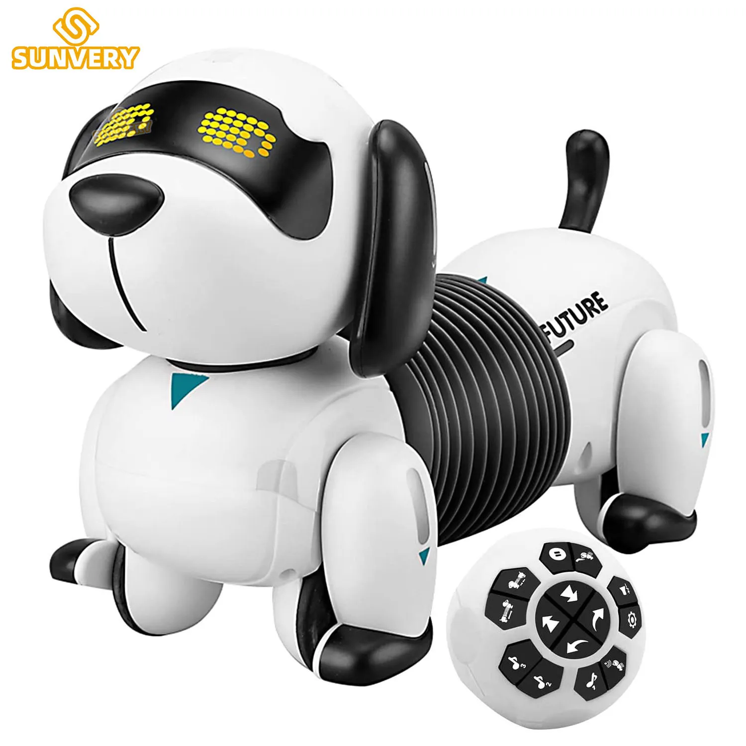 Electricrc Animales Remote Control Robot Puppy Dog RC Interactive Electronic para niños cantando mascotas programables con sonido 230812