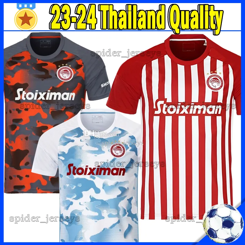 23 24 Grécia Olympiacos F.C Jerseys Atenas Kallithea Masouras James Aek Atenas 2023 2024 Panathinaikos Camisas de futebol Koka Fortounis Pepe Camara Uniformes