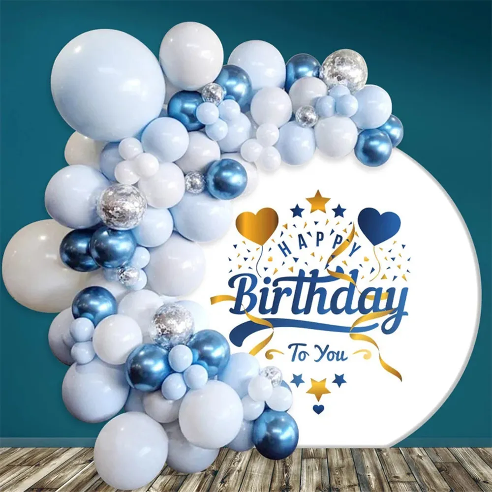 Autre épreuve de fête d'événement décoration d'anniversaire globos para fiesta baby shower anniversaires poule mariage bleu couleur ballons ballons paillettes ballons de ballon 230812