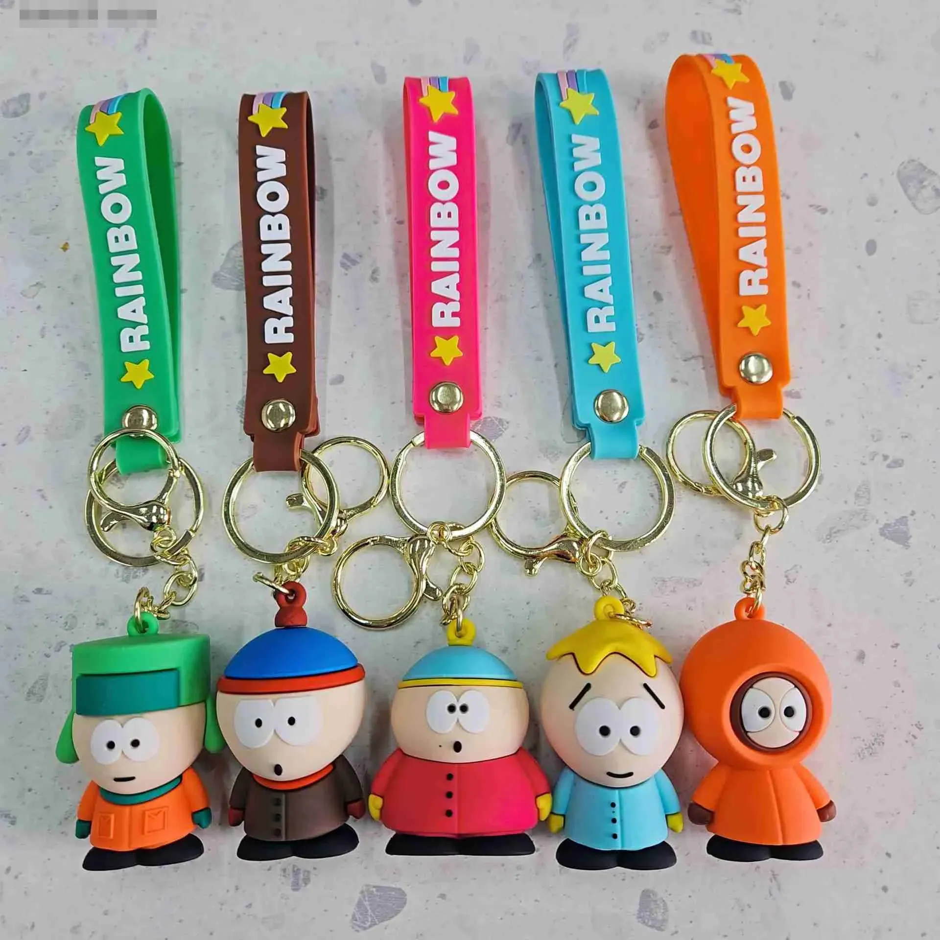 Keychain Jiazhi Animation South Park Decay Park Keychain Pendant sac à la main fait à la main