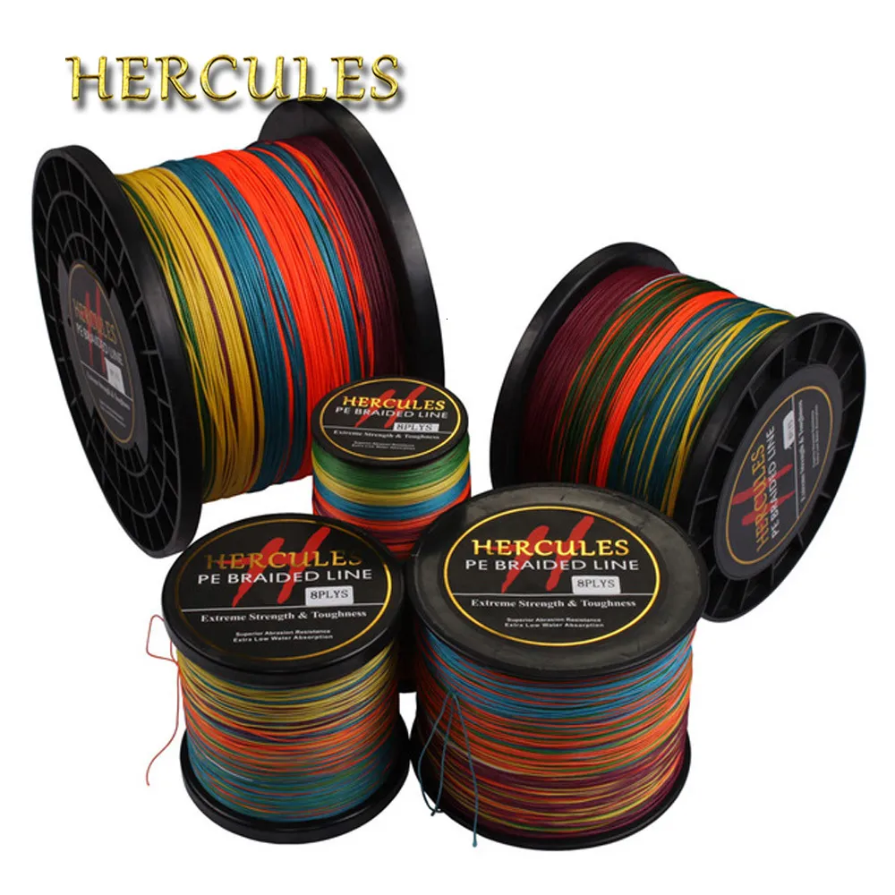Herc Hercules Braided Fishing Line Fishing Line 8 Strands, Multicolor, 100M  2000M Sea Fishing Cord From Mang09, $35.6