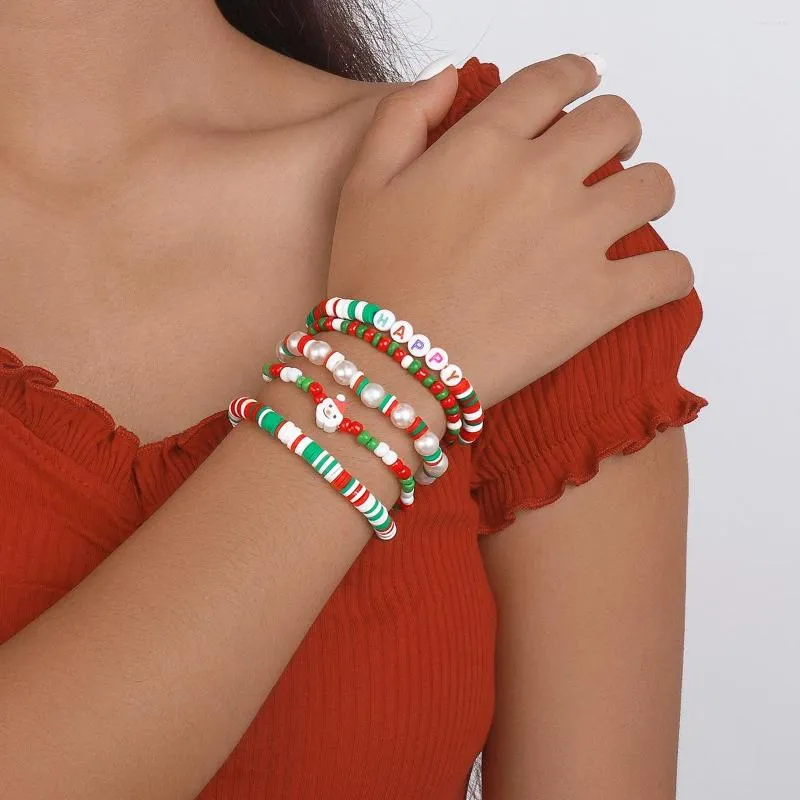 Bracelets lien bijoux neige homme tai chi bracelet fleur imitation de perle de perle de perle acier inoxydable en acier inoxydable