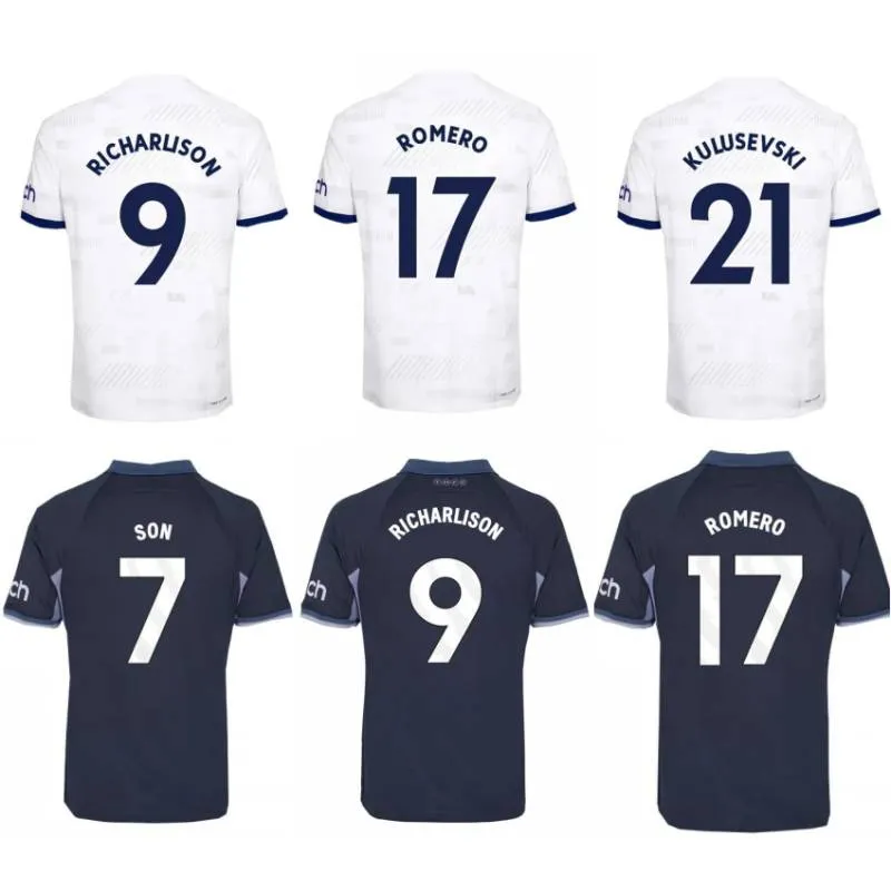 2023/24 #10 Maddison Soccer Jerseys 2024 Son Skipp Richarlison Bryan Romero Lo Celso Kulusevski Ndombele Bentancur Spence Van de Ven Tottenham Football Shirt Kids Kit Kit Kit