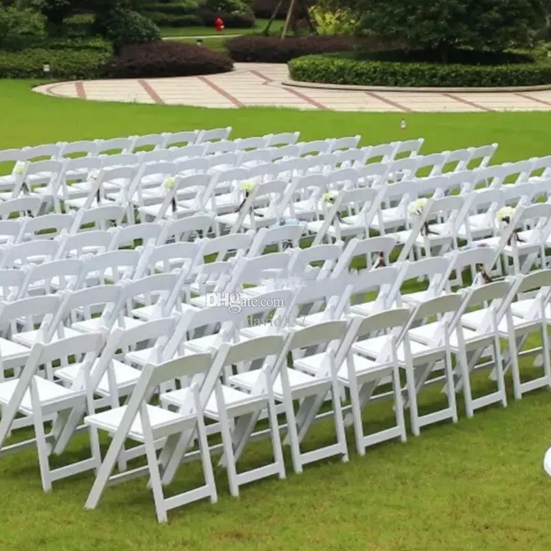 Garden Chairs White Resin Wedding Chairs Wholesale Outdoor White - Main Image
