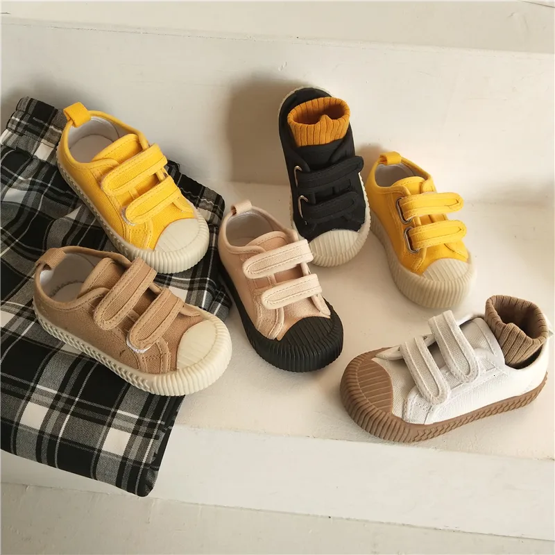 Sneakers Children Canvas Shoes Toddler Infant Boys Girls Candy Color Casual Baby Kids Breattable Leisure Soft 230812