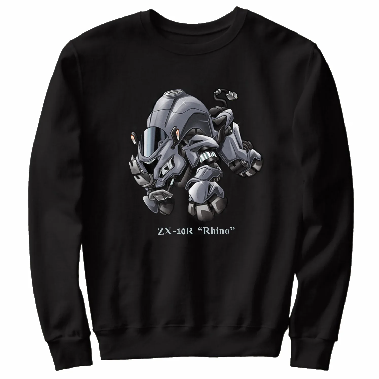 Męskie tshirts klasyczny japoński motocykl ZX10R Rhino Transfiguration Inspirowane bluzy 100 bawełny swobodne odzież męskie moda streetwear 230812