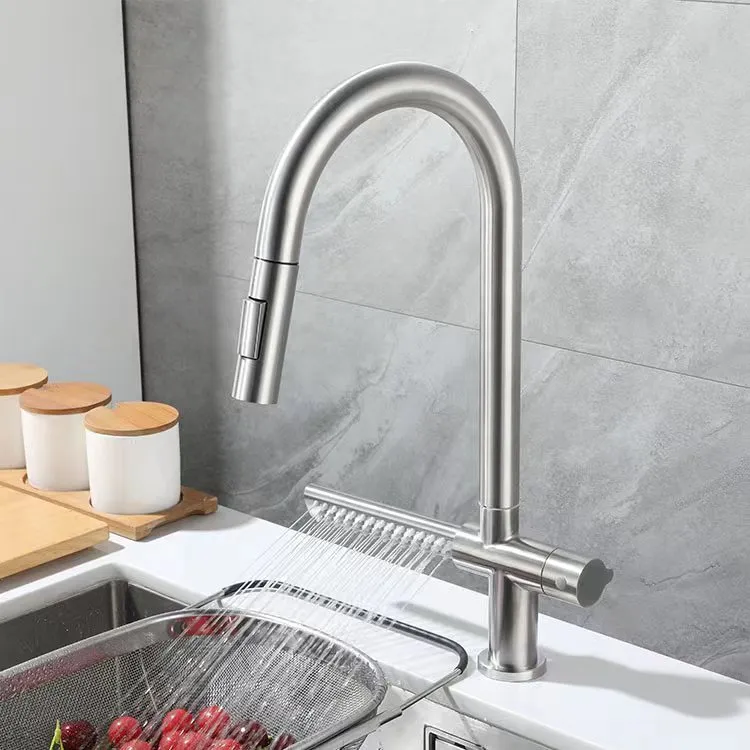DHgate.com:Single Hole Sink Faucet - 304 Stainless Steel Kitchen Faucet ...