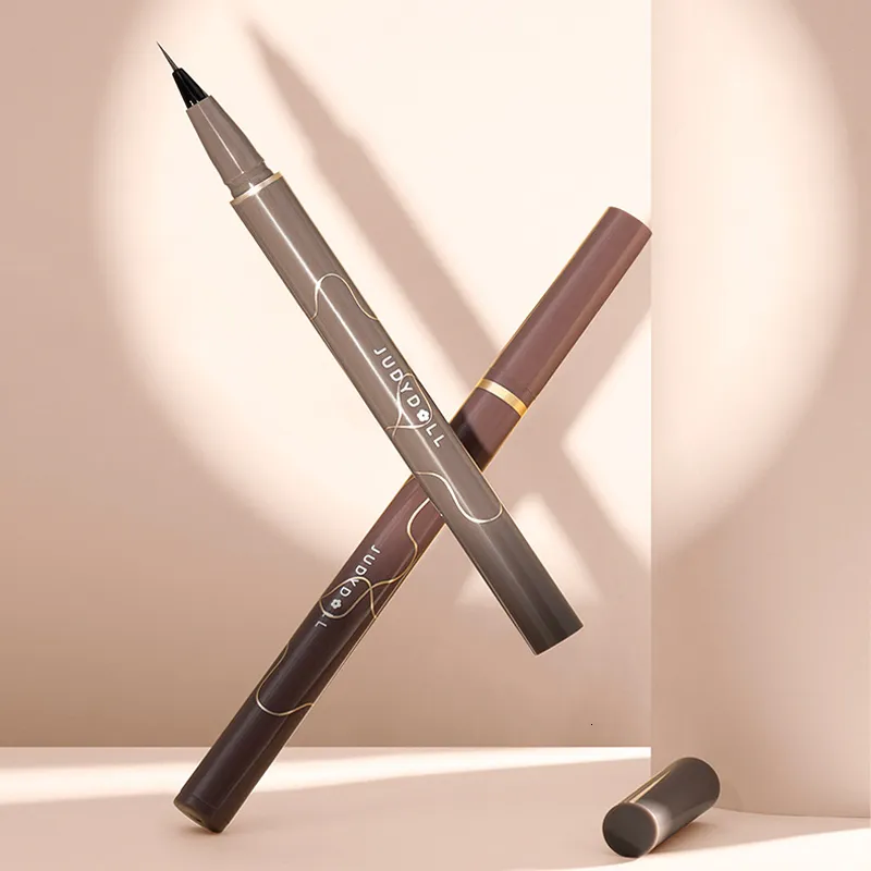 Kombinacja Shadowliner do powiek Judydoll Superfine płynny długopis eyelinerowy jest wodoodporny przez 24 godziny na długim makijażu gładki i czarny 230812