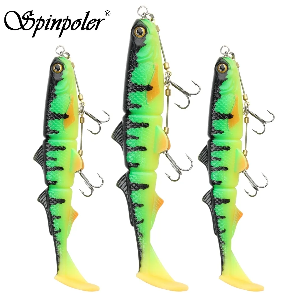 الطعوم السحر spinpoler pike stinger منصة مع سحر بلاستيكي ناعمة 3 swimbait صيد الأسماك السباحة ل zander pike لعبة كبيرة الأسماك 230812