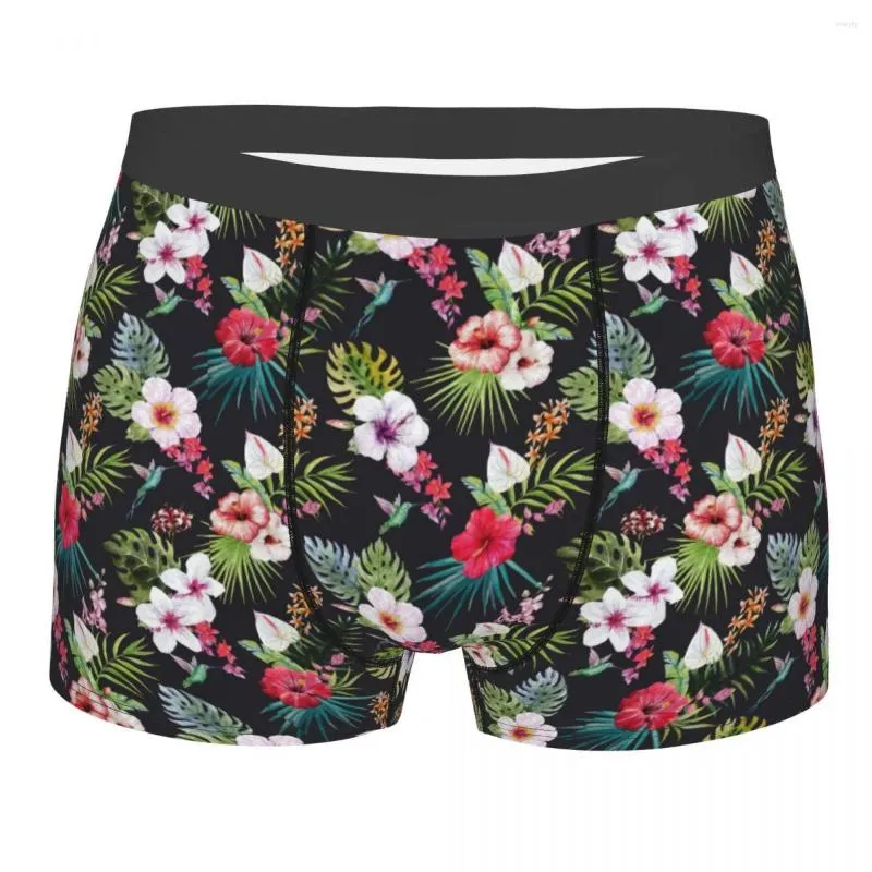 Underpants Männer Dschungel Pflanze Unterwäsche Blume Funny Boxer Shorts Shorts Slipe Männlich mit mittlerer Taille S-XXL