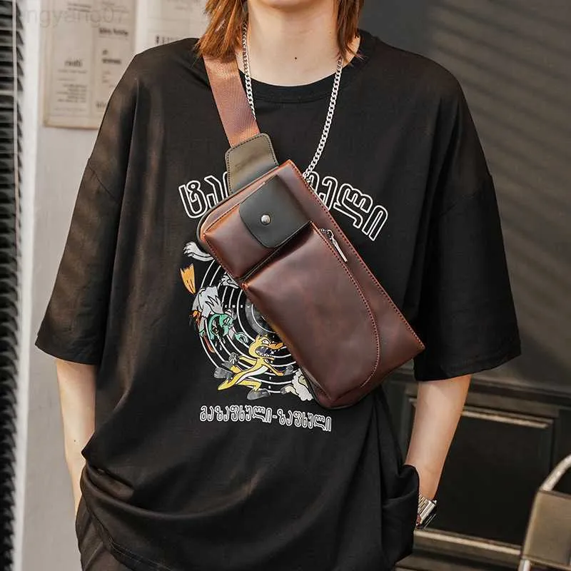 Bolsas De Cintura NUEVA Multifuncion Bolsa De Cintura Para Hombres Bag Sports PU PU Cuero Fanny Pack Fashion Messenger Bag Manen Man Bag L230813 De 18 91 DHgate