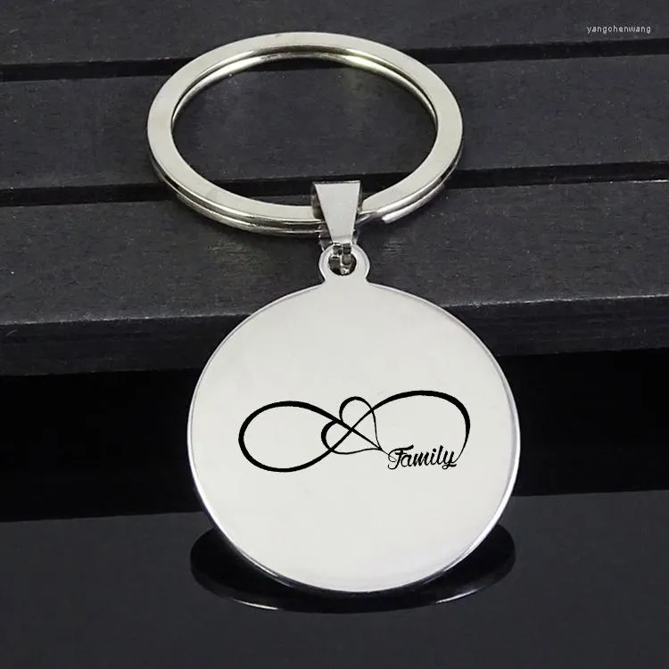 Keechchains Family Keychain EST in acciaio inossidabile Gioielli per uomini e donne YP7376