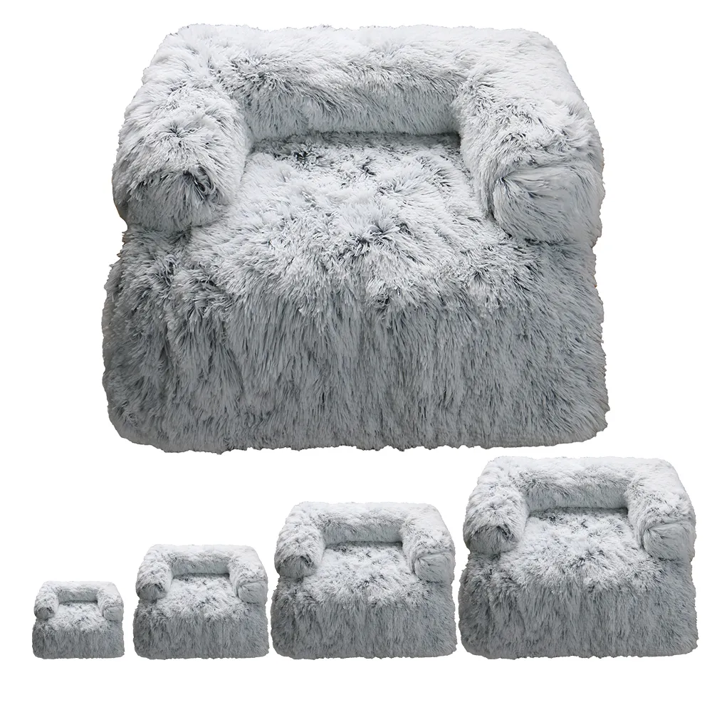 chenils stylos de coton épais coton canapé canapé-lit long lits de chat en peluche mat animaux de compagnie nist hiver chiens chauds meubles de chenil protecteur apaisant 230812