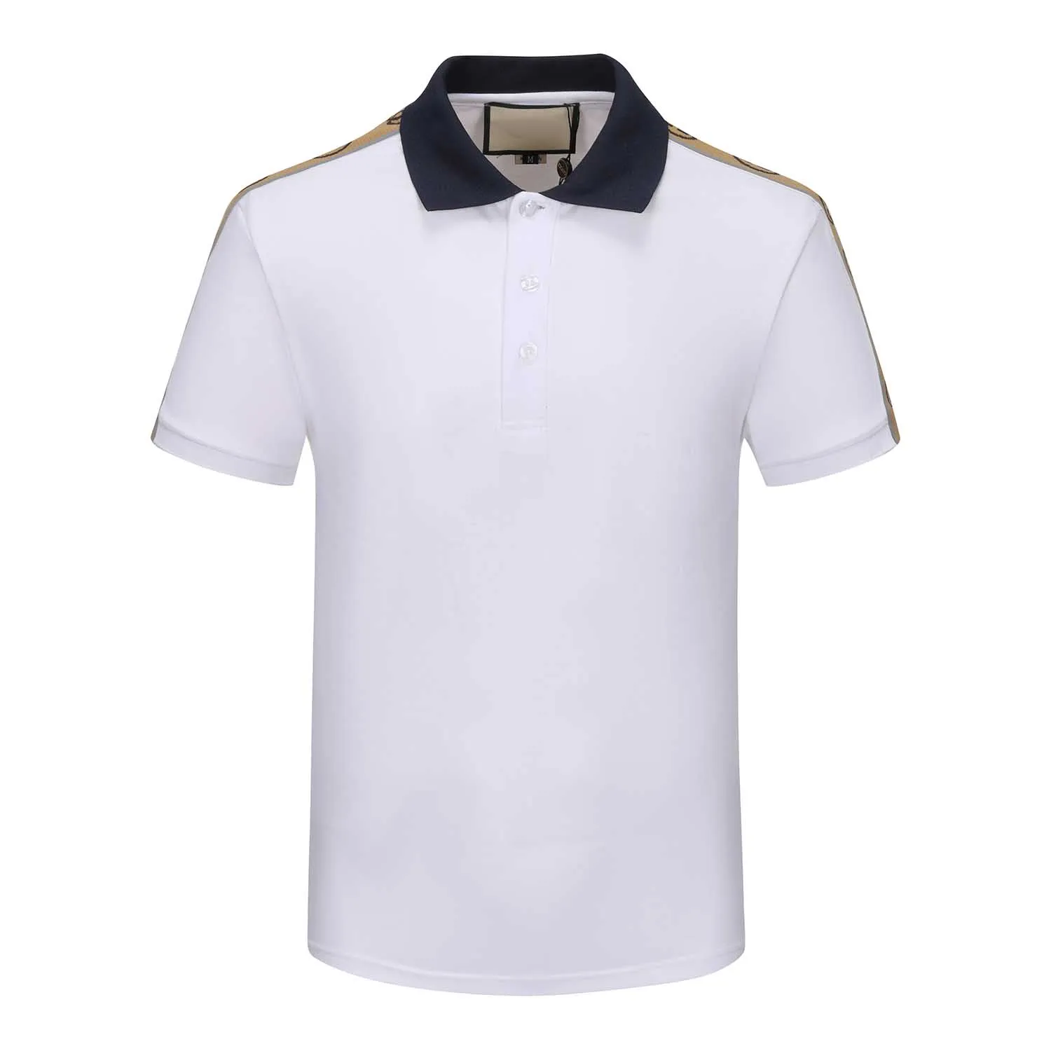 2023 Mens Designer Polos Marca Ricamo abbigliamento uomo tessuto lettera polo t-shirt colletto t-shirt casual t-shirt top