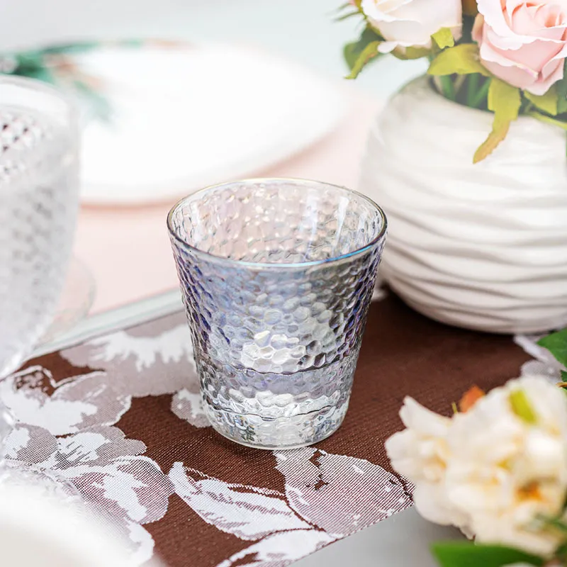 Transparent Glass Water Cup for Women, Heat-resistant Gold