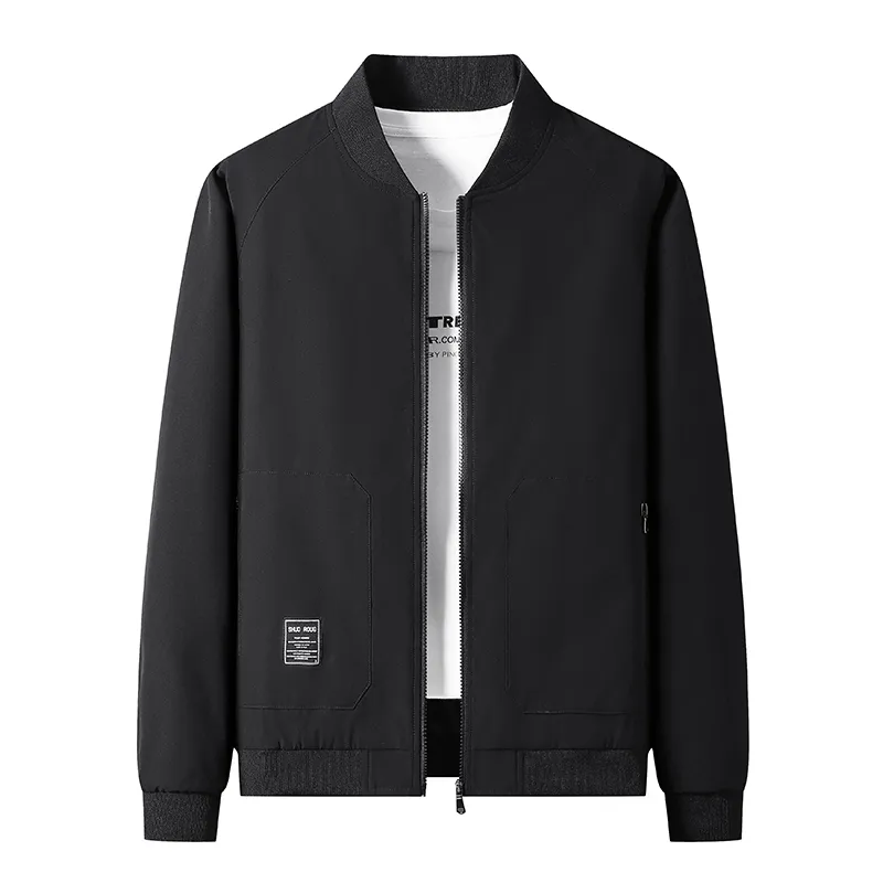 Men's Jackets Casual Design For Year Spring Autumn Black Men'S OverSize 8XL 9XL Zip Up Brand Fashion Jackets 230812